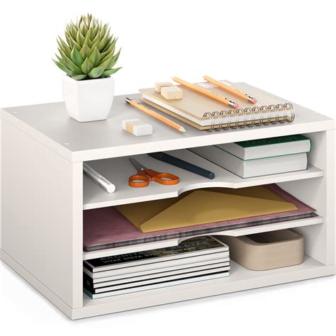 Ballucci 3-Tier Stackable Paper Organizer, Office Desk Organizer ...