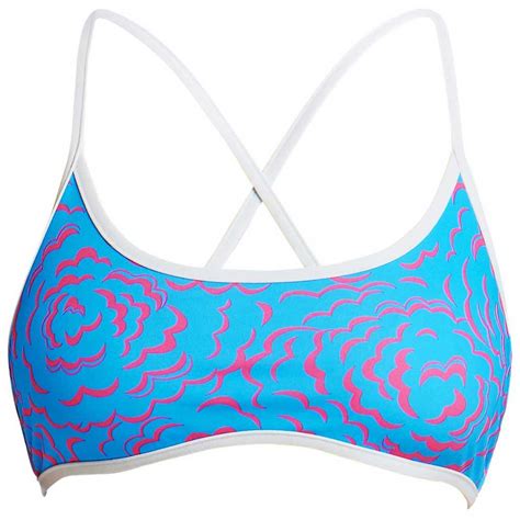 Funkita Cross Back Tie Bikini Top Blue Buy And Offers On Swiminn