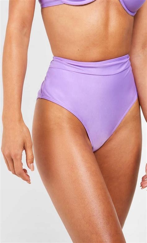 Boohoo Fioletowy Dół Od Bikini Wysoki Stan 5V0 NG6 XL Ceny i opinie