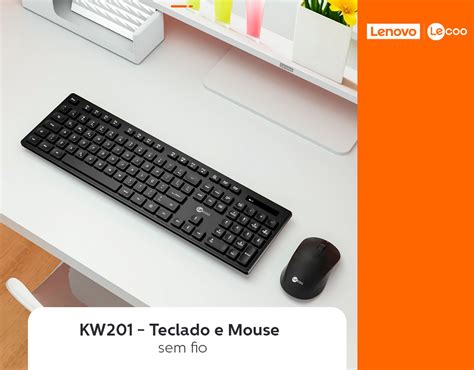 Teclado E Mouse Sem Fio Lecoo Kw Abnt Wireless Dhcp Inform Tica