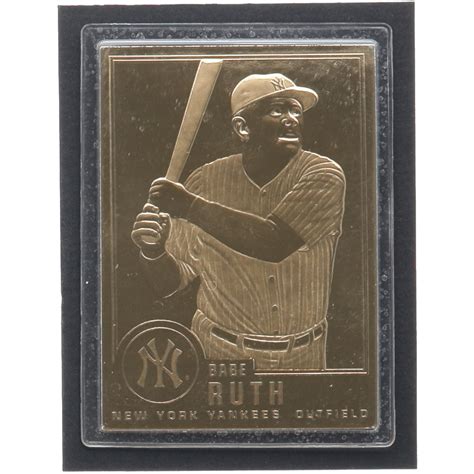 Babe Ruth Danbury Mint Kt Gold Pristine Auction