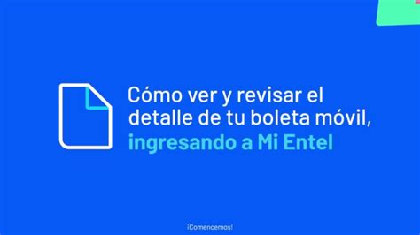 C Mo Solicitar La Boleta De Entel De Manera R Pida Y Sencilla