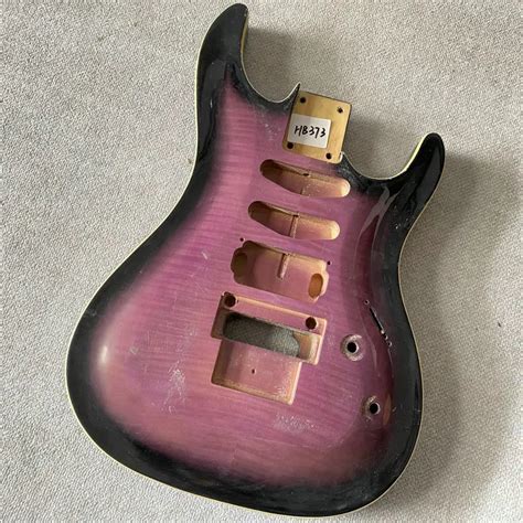 HB373 Purple Flamed Maple Wood SSH Pickups Floyd Rose Gitara