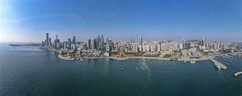 Aerial Photography Of Qingdao City Scenery Trestle Bridge Picture And