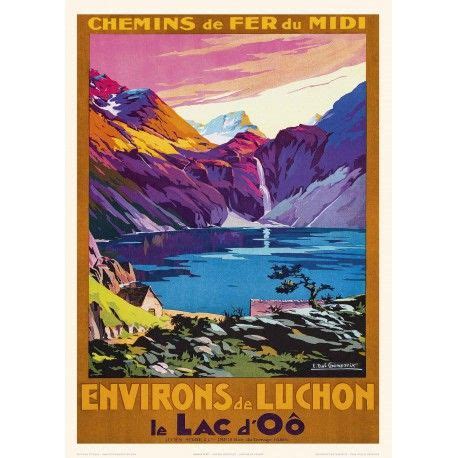 Affiche Editions Fricker Le Lac D O Taille X Cm