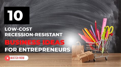 10 Low Cost And Recession Proof Business Ideas For Entrepreneurs YouTube