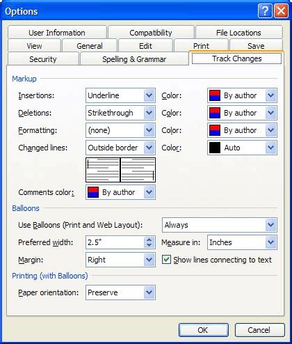 Hiding Formatting Changes In Track Changes Microsoft Word