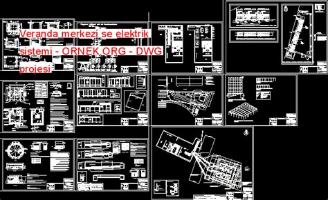 Proje Sitesi Hastane Elektrik Projesi Autocad Projesi