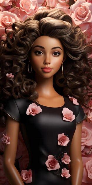 Poupée Barbie Jolie Fille Blonde Tenue Fond D écran Rose Photo Premium