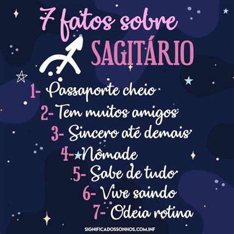 7 fatos sobre Sagitário signos signo zodiaco horoscopo