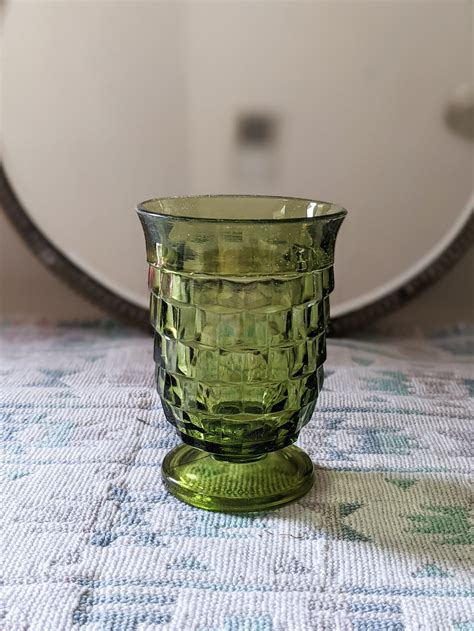 Green Fostoria Depression Glasses American Pattern 3 5 Etsy