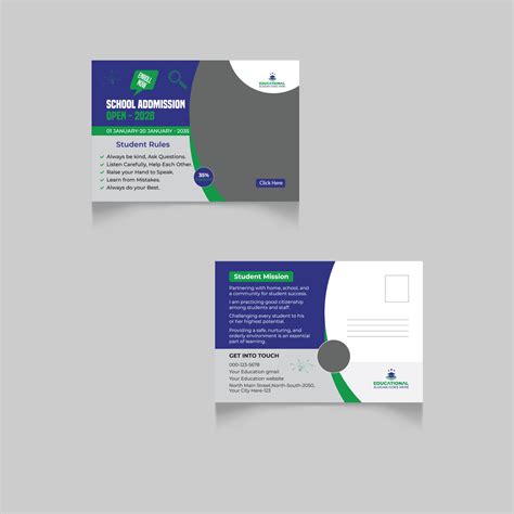 Postcard Design Template 21126953 Vector Art at Vecteezy