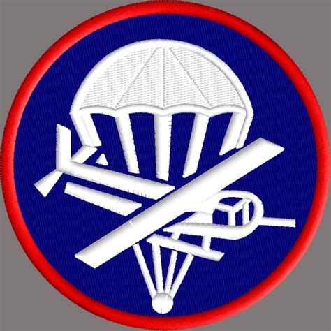 Airborne badge 4 size pack digitized machine embroidery