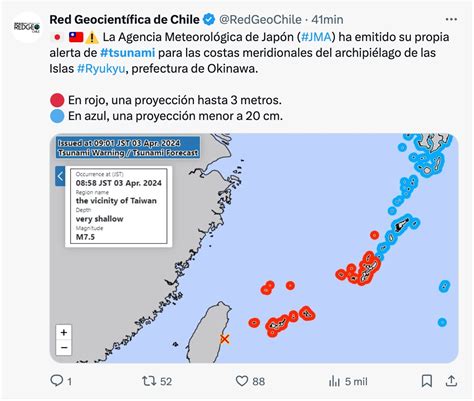 Taiwan earthquake causes tsunami in Japan