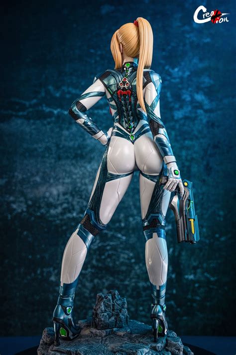 Creation Studio 1 4 Metroid Zero Suit Samus GK Resin Statue PREORDER