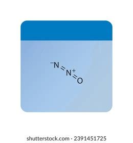 Nitrous Oxide Molecular Structure Skeletal Formula Stock Vector ...