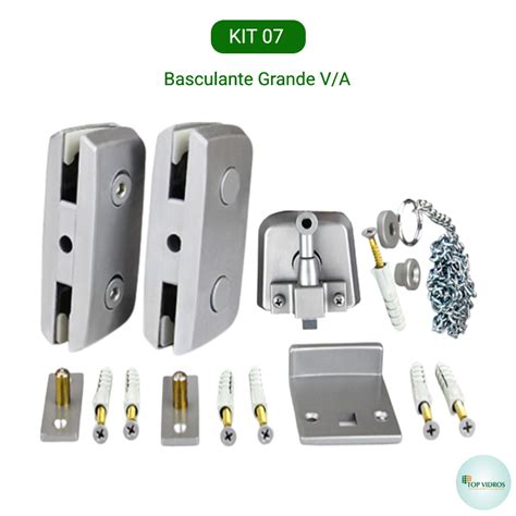 Kit Para Instala O De Basculante Grande Top Vidros Distribuidora