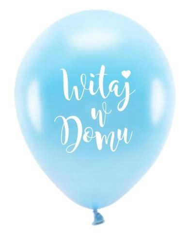 Balon Witaj W Domu Niebieski Narodziny Baby Shower 12348435066 Allegro Pl