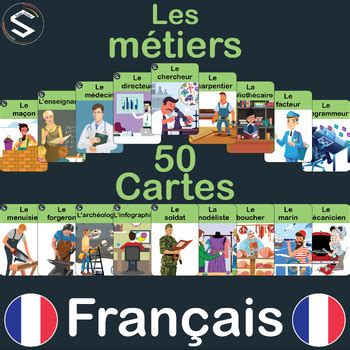 Les M Tiers French Jobs And Professions Vocabulary Flashcards Fran Ais