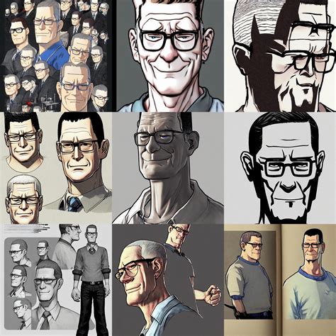 Hank Hill Illustrated By Akihiko Yoshida Concept Art Stable