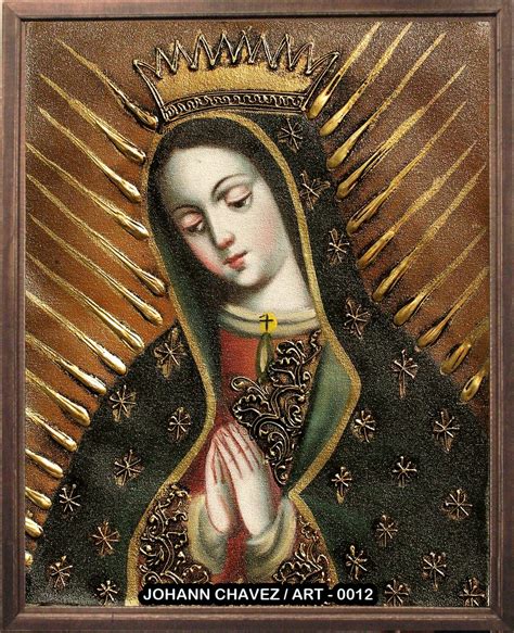 Escuela Cusque A Colonial Virreinal Virgen Guadalupe Pintura