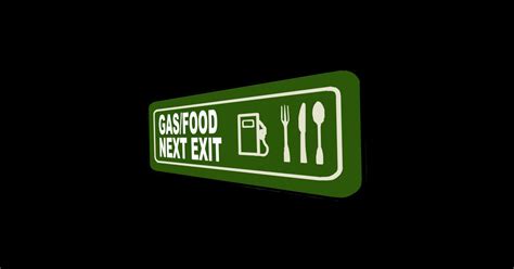 Highway Sign Gas Food Next Exit Highway Sign Gas Food Next Exit