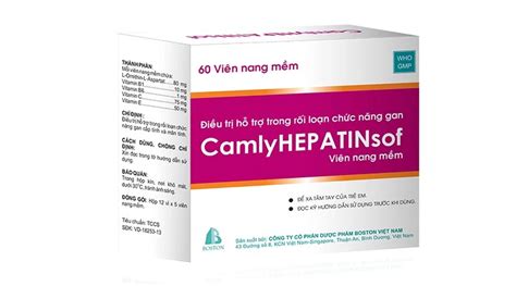 ThuỐc HỖ TrỢ ĐiỀu TrỊ BỆnh LÝ VỀ Gan Camlyhepatinsof H 60 ViÊn L