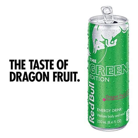 Red Bull Dragon Fruit Energy Drink Green Edition Gluten Free 12 Fl Oz Case Of 24 Cans