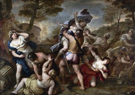 The Abduction Of Sabines By Luca Giordano Oil Painting Reproduction