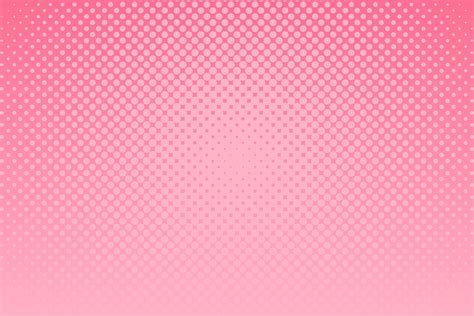 Pink Pop Art Background With Halftone Dots In Retro Comic Style Vector