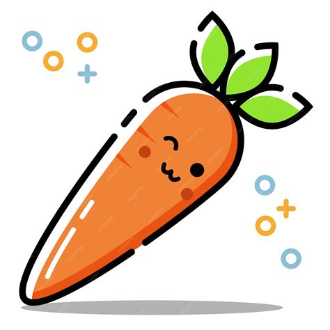 Premium Vector Cute Carrot