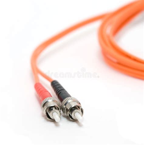 Fiber Cable with Connectors Stock Image - Image of computers, computing ...