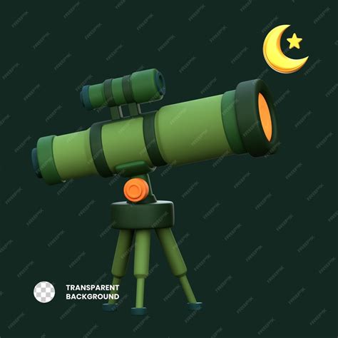 Premium Psd 3d Icon Hilal Observation