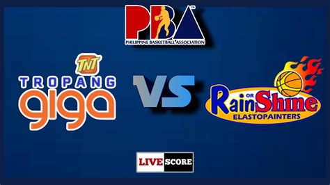 TNT Vs Rain Or Shine PBA Quarterfinals Live Scoreboard YouTube