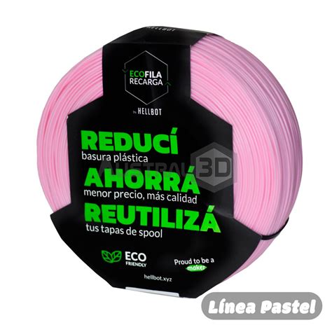 Austral D Rosario Filamento D Recarga Pla Hellbot Kg Rosa Pastel