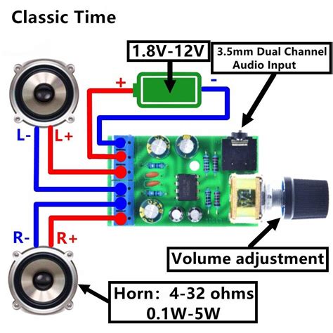 Tda M Stereo Audio Amplifier Board Dual Channel Aux