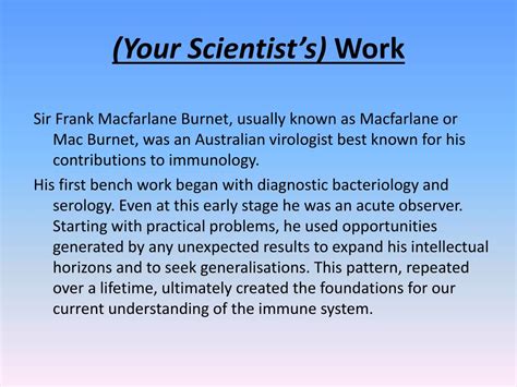 Ppt Frank Macfarlane Burnet Powerpoint Presentation Free Download