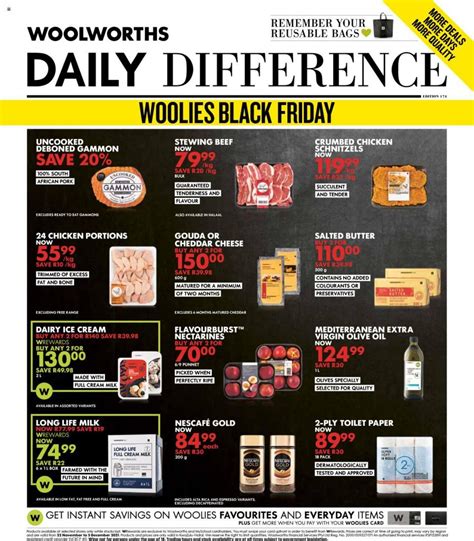 Woolworths Specials November Woolworths Black Friday Deals