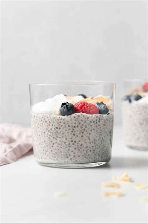 Coconut Cream Chia Pudding Carmy Easy Healthy Ish Recipes