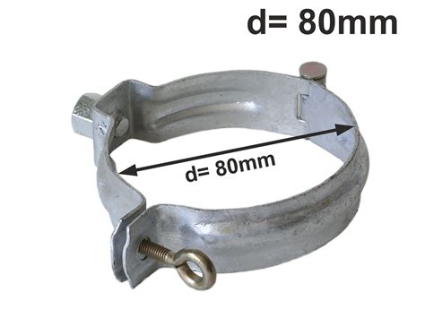 Verzinkt Fallrohrschelle Mit Mutter M D Mm Rohrschellen