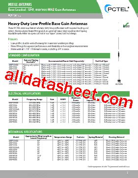 Muf Datasheet Pdf Pctel Inc