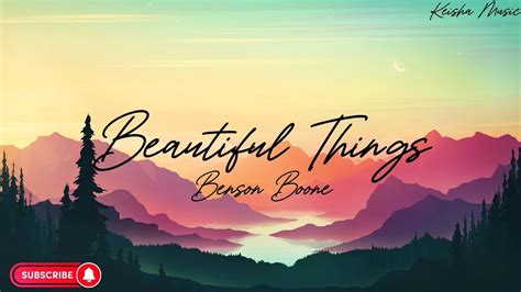 Benson Boone Beautiful Things Lyrics Youtube