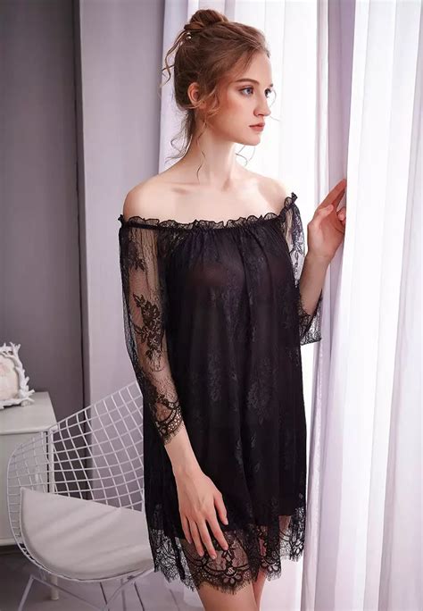 Buy Lycka Lcb8006 Lady One Piece Casual Pajamas Black 2024 Online Zalora