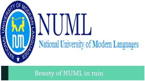 Beautiful Rainy Weather At Numl University Islamabad Youtube