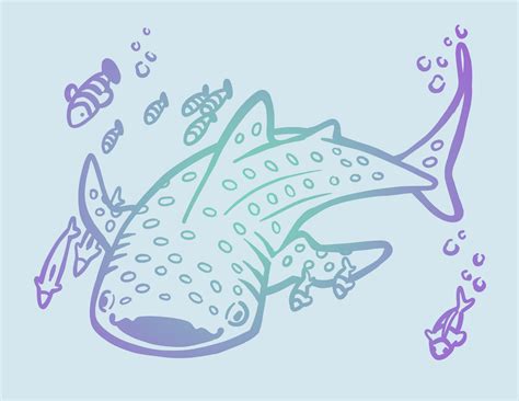 Whale Shark Cartoon: From Sketch to Finale