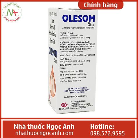 Thuốc siro ho Olesom 30mg 5ml cho bé giá bao nhiêu mua ở đâu