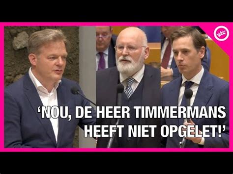 Pieter Omtzigt Is KLAAR Met Het Gezuig Van Timmermans En Dassen En