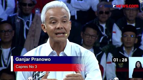 Ganjar Dalam Debat Perdana Tawarkan Program Satu Desa Satu Puskesmas