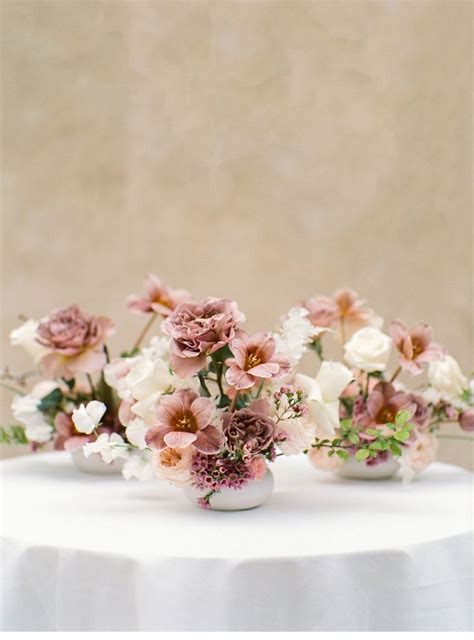 Modern Romantic Japanese Amber Muse Floral Arrangements Wedding