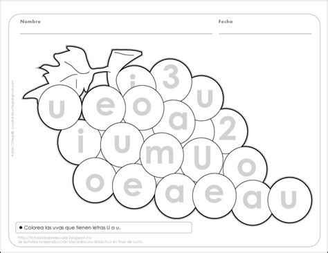 Fichas Para Preescolar 3 Fichas Para La Letra U